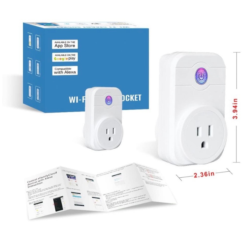 SIPAILING WiFi Smart Plug Wifi Outlet Work with Alexa Google Home……